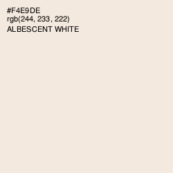 #F4E9DE - Albescent White Color Image