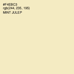 #F4EBC3 - Mint Julep Color Image