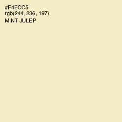 #F4ECC5 - Mint Julep Color Image