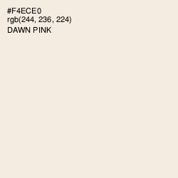 #F4ECE0 - Dawn Pink Color Image