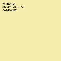 #F4EDAD - Sandwisp Color Image