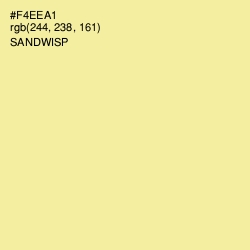 #F4EEA1 - Sandwisp Color Image
