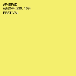 #F4EF6D - Festival Color Image