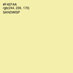 #F4EFAA - Sandwisp Color Image