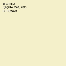 #F4F0CA - Beeswax Color Image