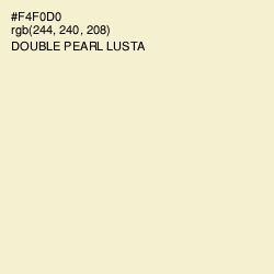 #F4F0D0 - Double Pearl Lusta Color Image