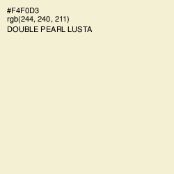 #F4F0D3 - Double Pearl Lusta Color Image