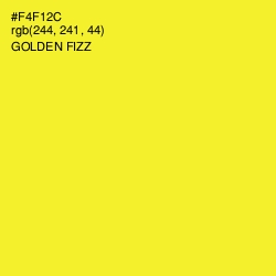 #F4F12C - Golden Fizz Color Image