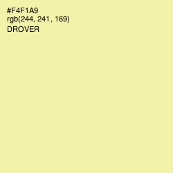 #F4F1A9 - Drover Color Image