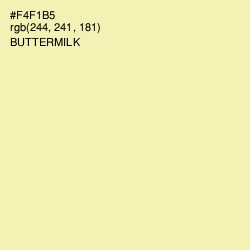 #F4F1B5 - Buttermilk Color Image