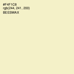 #F4F1C8 - Beeswax Color Image