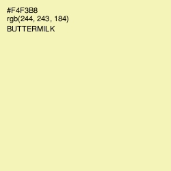 #F4F3B8 - Buttermilk Color Image