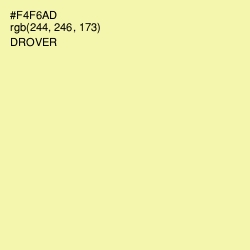 #F4F6AD - Drover Color Image