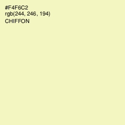 #F4F6C2 - Chiffon Color Image