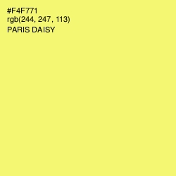 #F4F771 - Paris Daisy Color Image