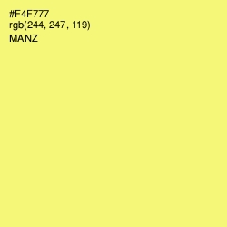 #F4F777 - Manz Color Image