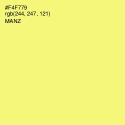 #F4F779 - Manz Color Image