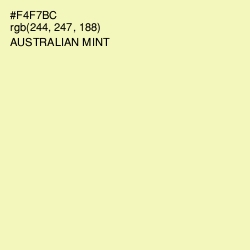 #F4F7BC - Australian Mint Color Image
