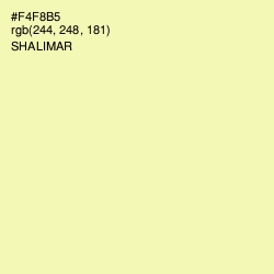 #F4F8B5 - Shalimar Color Image