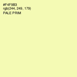 #F4F9B3 - Pale Prim Color Image