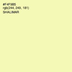 #F4F9B5 - Shalimar Color Image