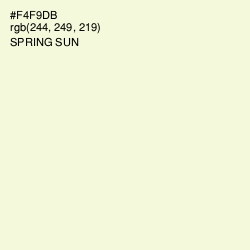 #F4F9DB - Spring Sun Color Image
