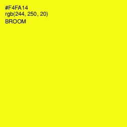 #F4FA14 - Broom Color Image