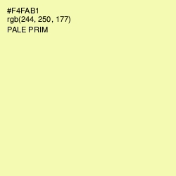 #F4FAB1 - Pale Prim Color Image