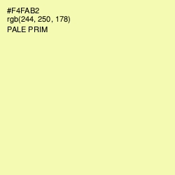 #F4FAB2 - Pale Prim Color Image