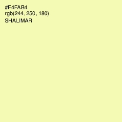 #F4FAB4 - Shalimar Color Image