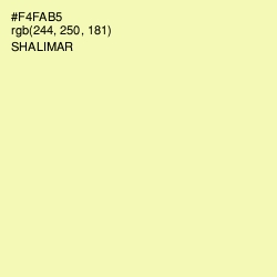 #F4FAB5 - Shalimar Color Image