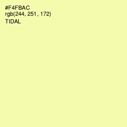 #F4FBAC - Tidal Color Image