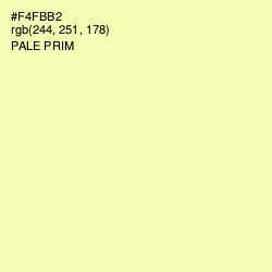 #F4FBB2 - Pale Prim Color Image