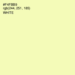 #F4FBB9 - Australian Mint Color Image