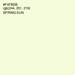 #F4FBDB - Spring Sun Color Image