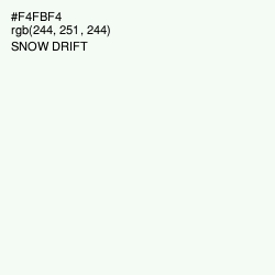 #F4FBF4 - Snow Drift Color Image