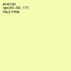 #F4FCB1 - Pale Prim Color Image