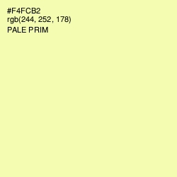 #F4FCB2 - Pale Prim Color Image