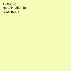 #F4FCB5 - Shalimar Color Image