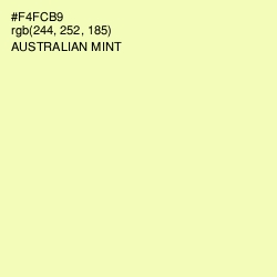 #F4FCB9 - Australian Mint Color Image