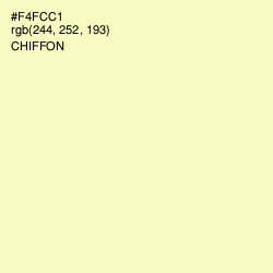 #F4FCC1 - Chiffon Color Image