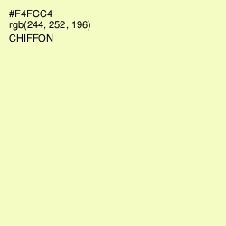 #F4FCC4 - Chiffon Color Image