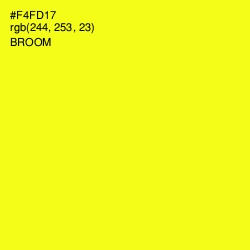 #F4FD17 - Broom Color Image