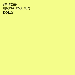 #F4FD89 - Dolly Color Image