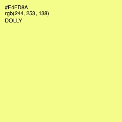 #F4FD8A - Dolly Color Image
