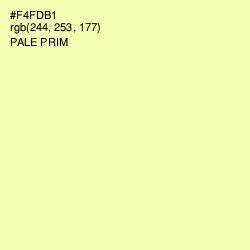 #F4FDB1 - Pale Prim Color Image