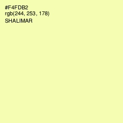 #F4FDB2 - Shalimar Color Image