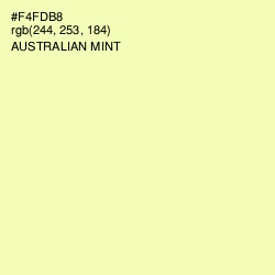 #F4FDB8 - Australian Mint Color Image