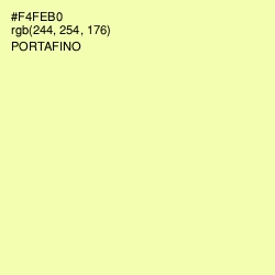 #F4FEB0 - Portafino Color Image