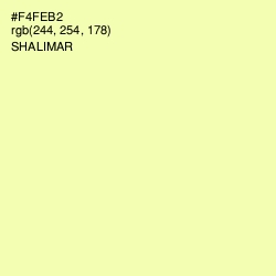 #F4FEB2 - Shalimar Color Image